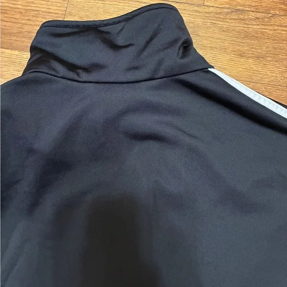 Men’s Adidas Black Jacket with White Accents Size Medium - Picture 4 of 16